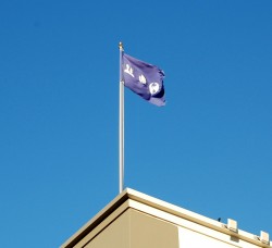 Facebook zastava dok se vijori na vetru